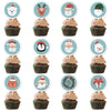 12 PCs A Set Christmas Party Decoration Cake Paper Cups Inserts