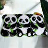 Handmade 3 Panda Pattern Bedroom Floor Mats