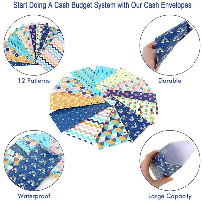 A6 Loose-leaf Binder Journal Book Zipper Bag Leather Wallet