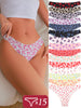 15 Piece Women's Brazil Panties Women's Printed Lingerie Seamless Panties Low Waist Thong