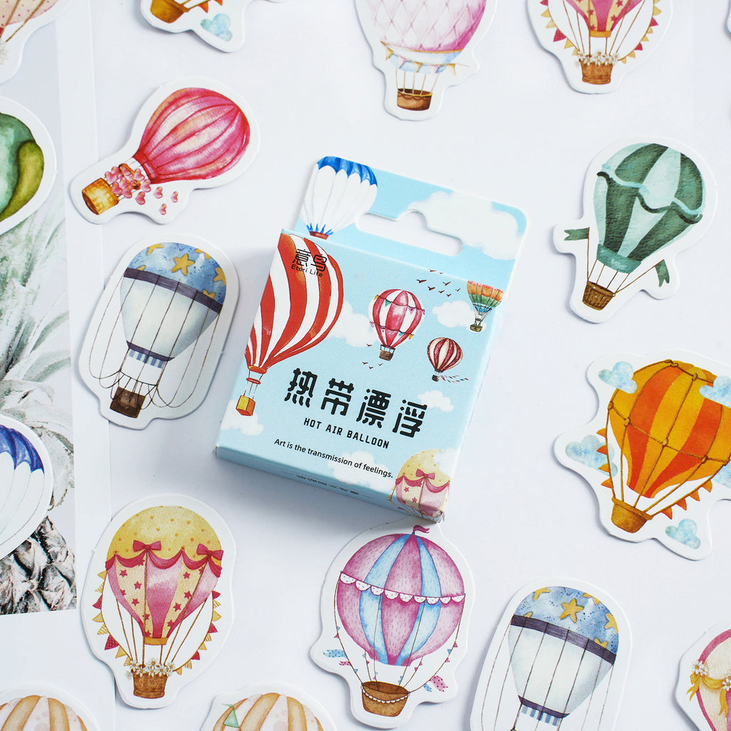 Hot Air Balloon Journal Decorative Source Material 46 Pieces