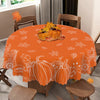 Autumn Harvest Sunflower & Pumpkin Tablecloth - Polyester, Rectangular, Machine-Woven for Kitchen and Dining Decor