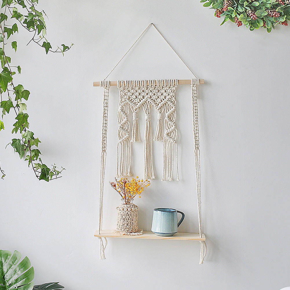 Handmade Woven Shelving For Wall Decoration