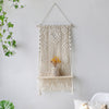 Tassel Leaf Woven Tapestry Rack Decoration Storage