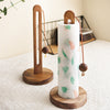 Solid Wood Tissue Rack Non-perforated Roll Paper Storage Rack