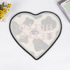 Modern Simple Heart-shaped Letters Absorbent Non-slip Bathroom Living Room Entrance Dust Removal Flocking Ground Mats