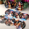 8pcs 3D Snowman & Snow Globe Christmas Ornaments Set - Acrylic DIY Holiday Decorations for Home, Office, and Tree