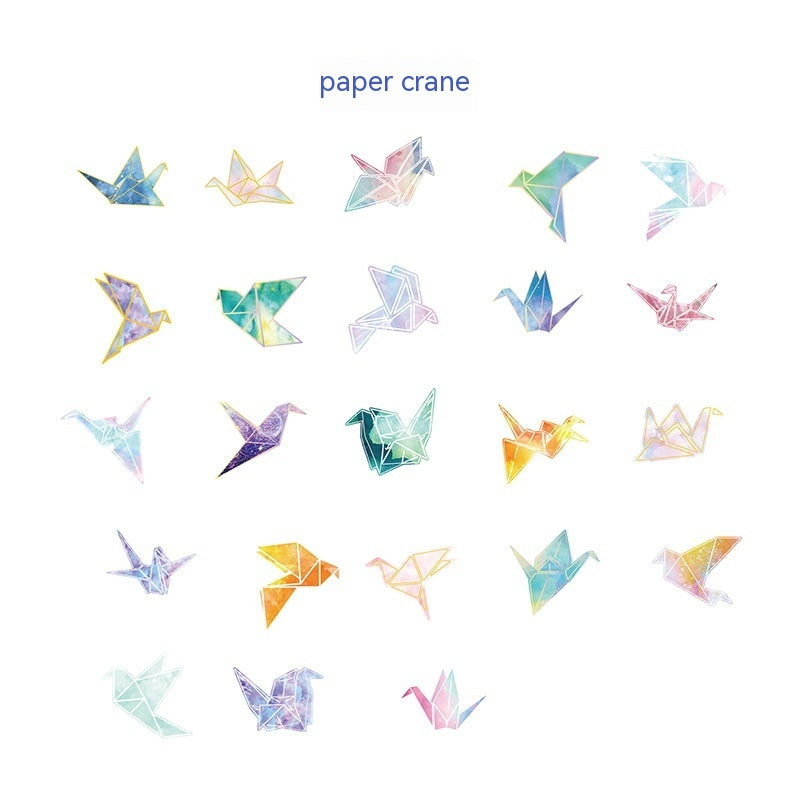 Paper Crane Cute Journal Diary DIY Decorative Stickers