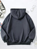 Cat & Paw Print Fleece Thick Long Sleeve Hoodie With Kangaroo Pockets, Women's Sportswear For Fall & Winter, Outdoor Wear