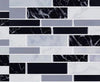 Simulation Marble Embossed Mosaic Pattern Tile Sticker Kitchen Bathroom Wash Basin Decoration