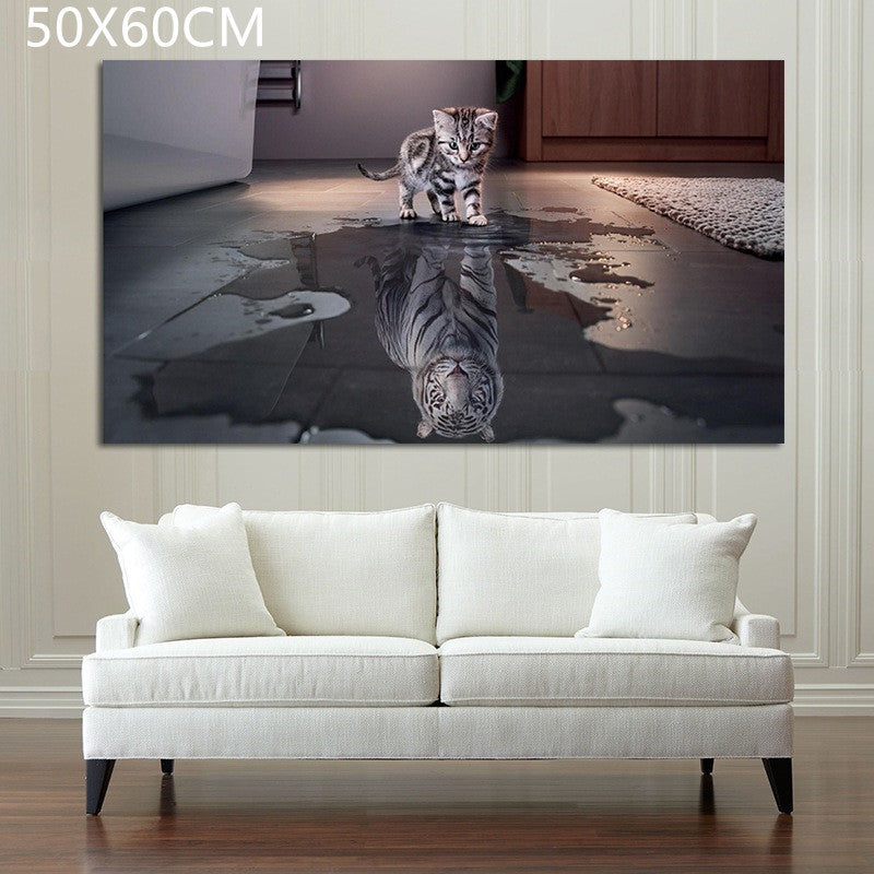 Reflection creative canvas painting