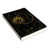 1pc Celestial Sun, Moon and Stars Notebook - 6x8.5 Inch, 200 Pages, Lined Journal with Uncoated Paper, Plain Ruling, Flatbed Design