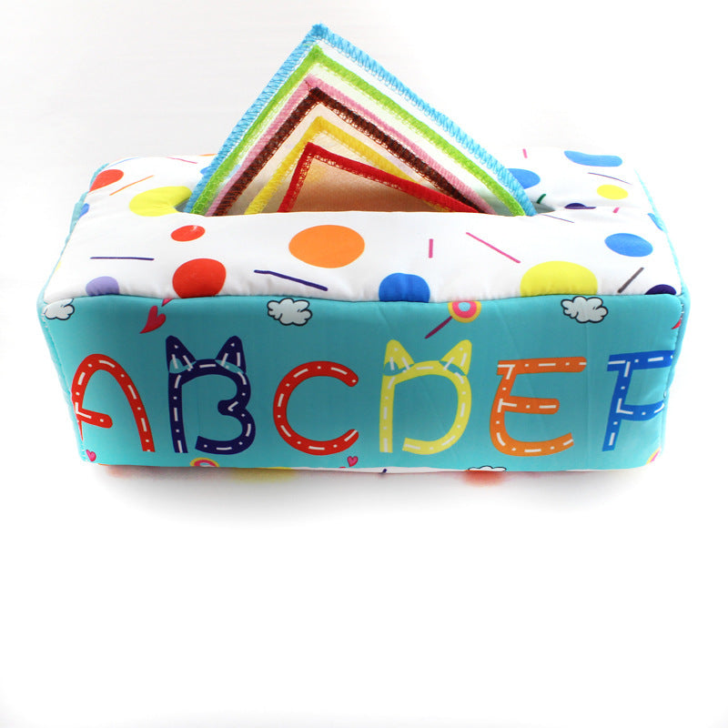 Children's Toy Paper Box Soothing Fabric Paper Toy Baby Tissue Box