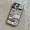 English Graffiti Cat Suitable Phone Case