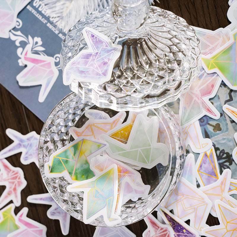 Paper Crane Cute Journal Diary DIY Decorative Stickers