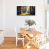 Autumn Forest Large Stretched Canvas Wall Art For Living Room Bedroom Home Decoration  Mordern Morning Sunlight Wood Print Picture Painting Decor Giclee Artwork Gallery Wrapped Gift Inner Frame