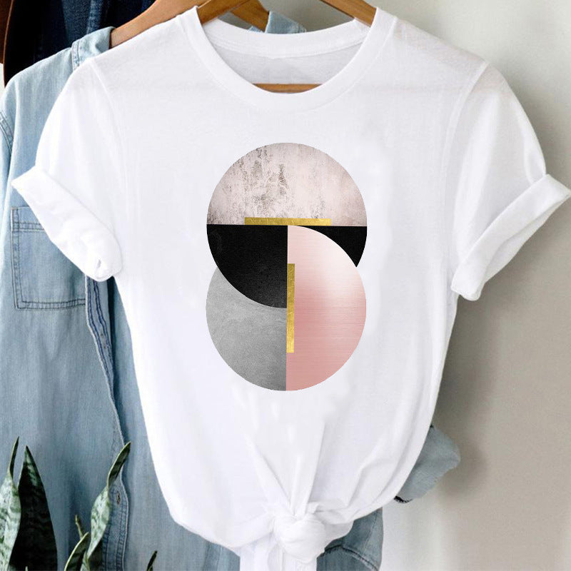 Women's Student Loose Plus Size Clothing Korean Style Versatile Top