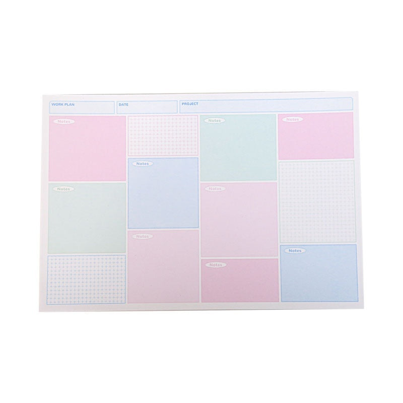 Simple Plaid Journal Material Base Student Notes Mamo Pad