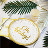 oh baby baby theme paper cup paper plate