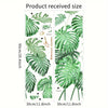 2 Sheets of Removable Waterproof Vinyl Green Plant Stickers for Wall Decoration, 11.8*35.4in, 2pcs