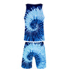 Peripheral 3D Color Printing Vest  Beach Pants Set