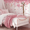 A set of 3pcs 11.81*35.43inch*3pcs pink floral vine cherry blossom wall stickers for living room bedroom home decoration wall stickers MS7138-YC