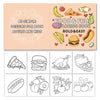 40 Food And Fruit Cartoon Graffiti Children's Coloring Book