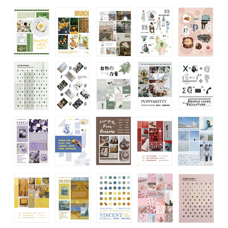 Live Blog Journal Material Volumes Of Cuttable Stickers Storage Book