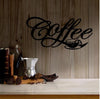 Metal Coffee Cup Wall Hanging Decoration Iron Hanging Coffee Bar Decoration Iron Wire Letter Signs