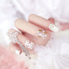 Finished Nail Art Magazine Style Beautiful Bride Fake Nails