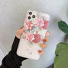 Frosted Transparent Creative Flower Phone Case