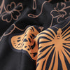 7Pcs Erosebridal Golden Butterfly Print Comforter Set - Stain Resistant, Ultra Soft Microfiber, Lightweight, Woven Bedding With 100% Polyester Fiber Fill - Queen/King Size Bed In A Bag For All Seasons