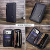 Long Top Layer Cowhide Men's Wallet Multifunctional