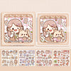 Square Loose-leaf Journal Book Gift Box Removable Learning Book