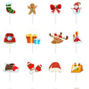 Cross-border Christmas 12PCs Decoration Cake Paper Cups Plug-in