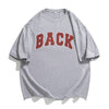 Men's And Women's Retro American Cotton Suede Puff Print T-shirt