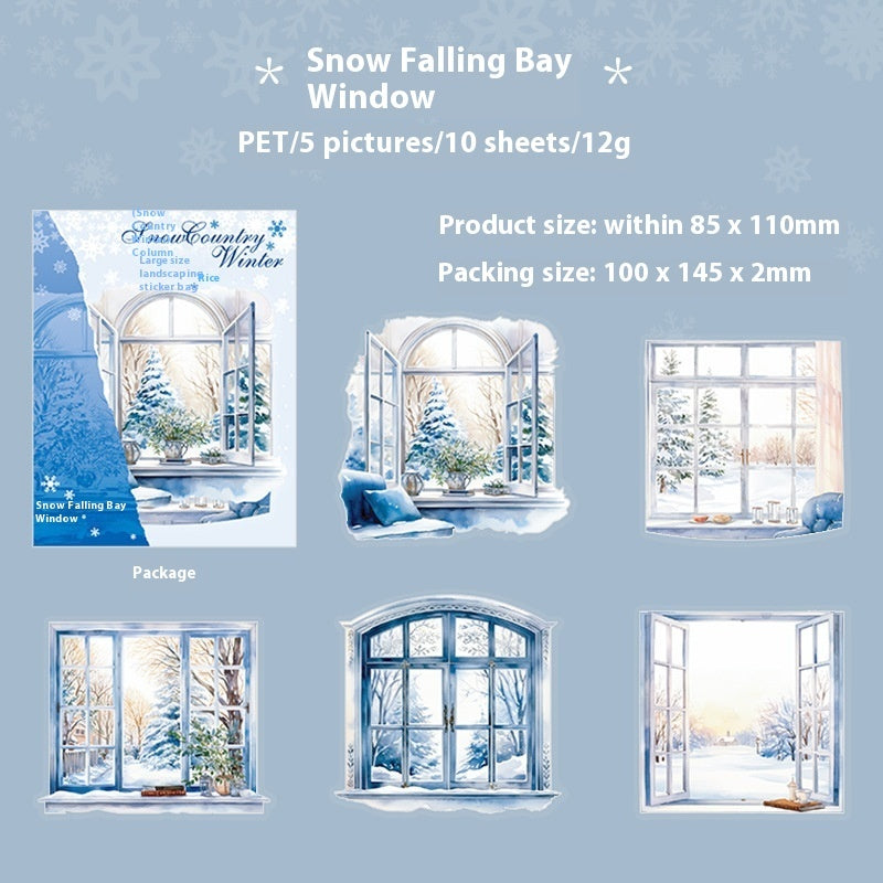 Winter Landscape Journal Decorative Source Material 10 Pieces 6 Models