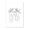 Creative Line Art Character Living Room Decoration Painting Simple Modern Frameless