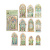 Mocard PET Laser Gold Sticker Package Stickers For Journals 6 Models