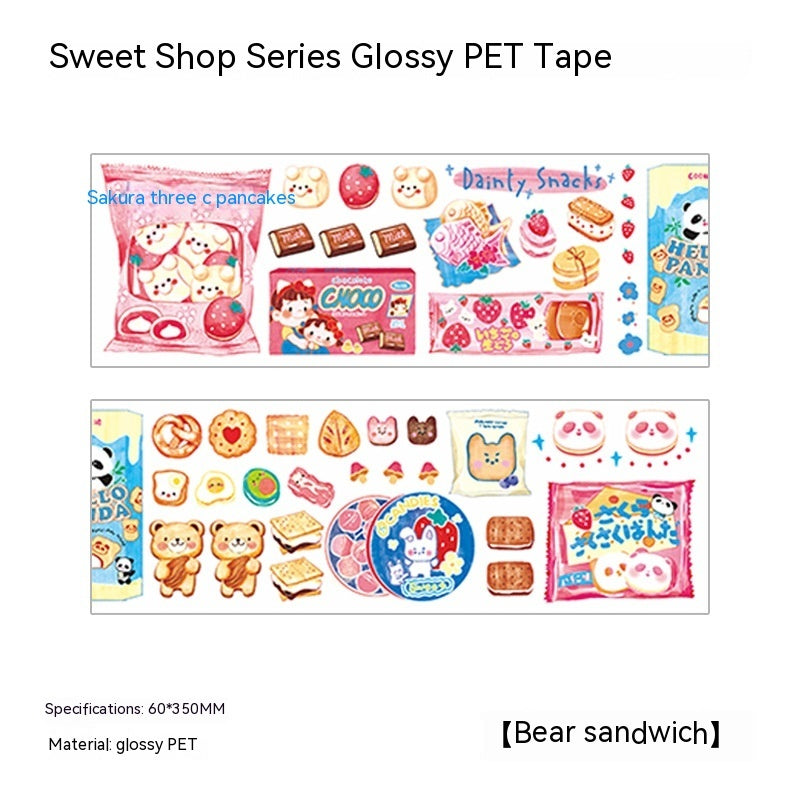PET Strip Journal Tape Sweet Store Series