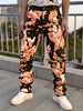 Men'S Fashion Camo Print Jeans, Cotton Blend, Medium Stretch Skinny Fit, with Embroidered Detail, Zipper Fly, Front Pockets, Back Pockets with Chain Hem, for All-Season Woven Trousers