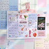 Simple Plaid Journal Material Base Student Notes Mamo Pad