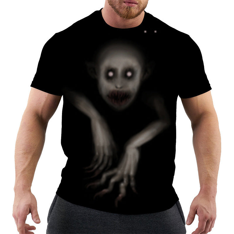 3D Digital Printing Men's Short Sleeve