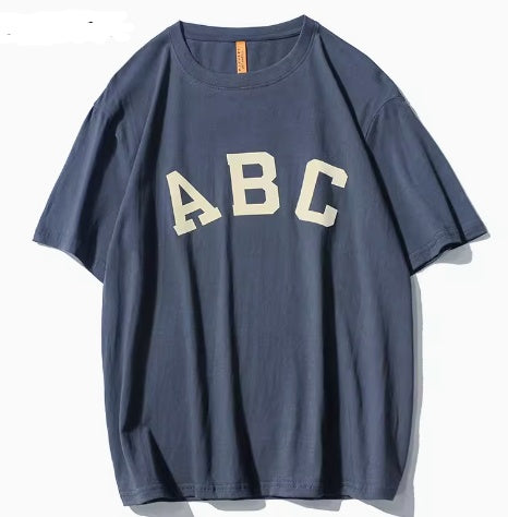 Digital Print Casual Couple Round Neck Half Sleeve