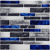 Simulation Marble Embossed Mosaic Pattern Tile Sticker Kitchen Bathroom Wash Basin Decoration