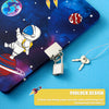 1pc Astronaut-Themed Luminous Journal with Lock and Keys - A5 Hardcover Dotted Paper Notebook, Personalized Gaming Diary, Includes Pen and Sticker Set, Ideal for Birthday or Christmas Gift