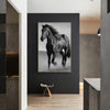 Art Canvas Animal Dark Horse Wall Art Living Room Home Decor