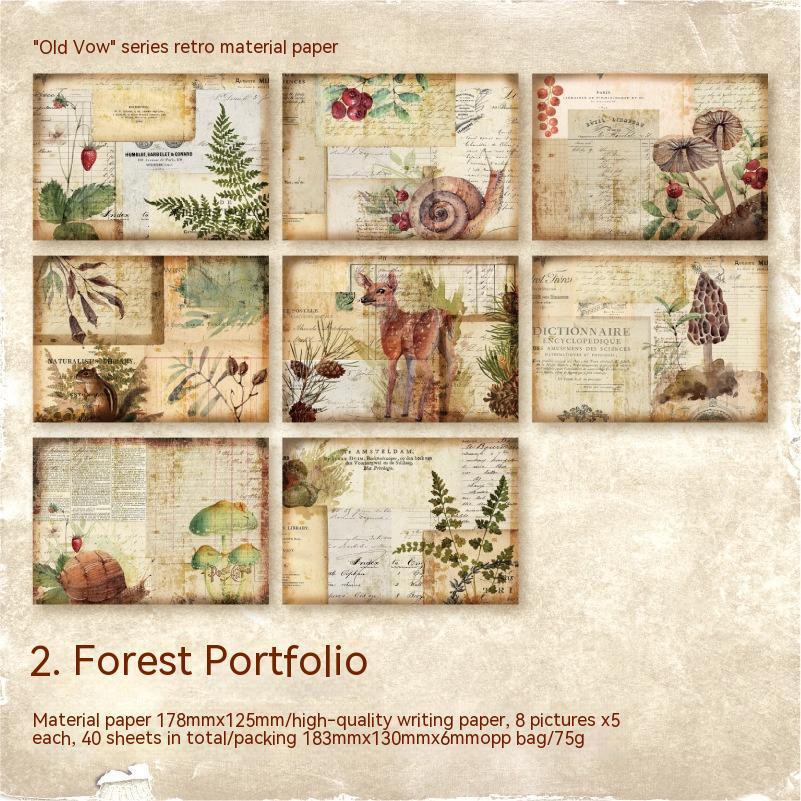 Plant Flower Butterfly Journal Decoration Base Background Paper