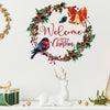 Christmas Wreath Backgrund Wall Decoration Stickers