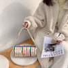 Rainbow Stripe Shoulder Bag For Women